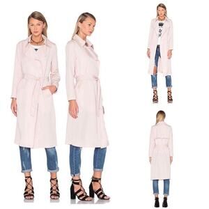 BLAQUE LABEL TRENCH DUSTER COAT IN NUDE (PINK) SZ L $215